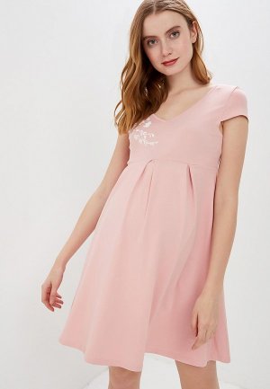 Платье I Love Mum Вербена. Цвет: розовый