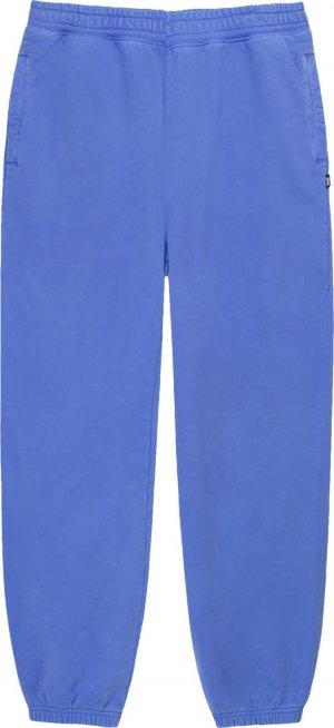 Брюки Pigment Dyed Fleece Pant 'Ultramarine', синий Stussy