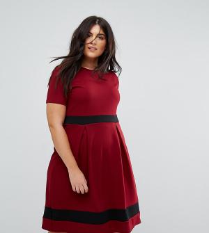 Приталенное платье Praslin. Цвет: красный