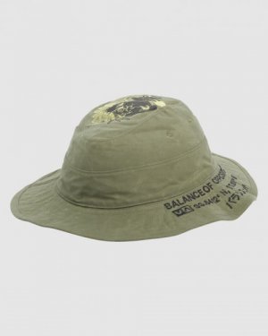 Мужская Шляпа От Солнца Melissa Grisancich Panther RVCA. Цвет: зеленый