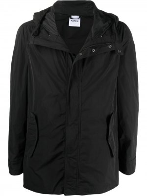 Куртка на молнии с капюшоном Aspesi. Цвет: черный
