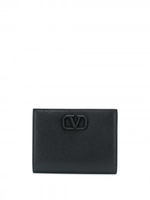 Бумажник с логотипом VLogo Valentino Garavani. Цвет: черный