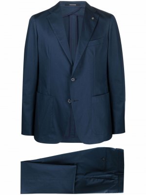 Single-breasted two-piece suit Tagliatore. Цвет: синий