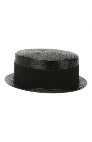 Шляпа канотье Saint Laurent. Цвет: чёрный