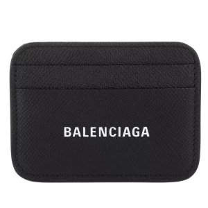 Кошелек logo card holder black/ , черный Balenciaga