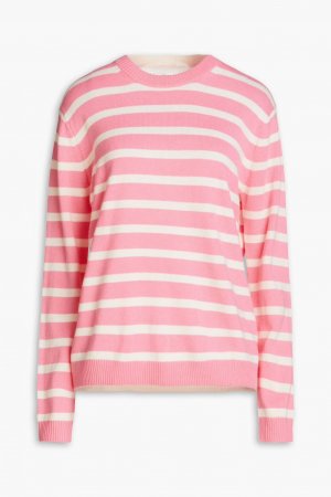 Полосатый свитер из смеси шерсти и кашемира Chinti & Parker, розовый PARKER