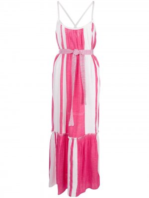 Пляжное платье Zoya в полоску lemlem. Цвет: розовый