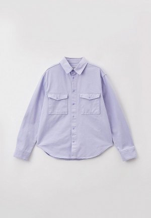 Рубашка джинсовая Shu. Цвет: фиолетовый