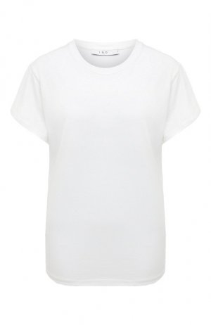 Хлопковая футболка Iro. Цвет: белый