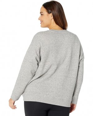 Толстовка Plus Size MWL Foundational Fleece Classic Crew Neck Graphic Sweatshirt, цвет Heather Pepper Madewell