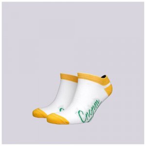 Женские носки , размер Onesize, белый, желтый Запорожец Heritage. Цвет: белый/желтый
