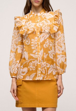 Блуза LUISA SPAGNOLI. Цвет: желтый