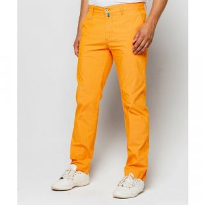 Мужские брюки чинос Lyon Futureflex 3375-7 (33757/000/02450/46 Размер 32 Рост 32) PIERRE CARDIN. Цвет: оранжевый/желтый
