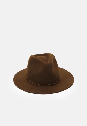Шляпа WESLEY FEDORA UNISEX , цвет coffee Brixton