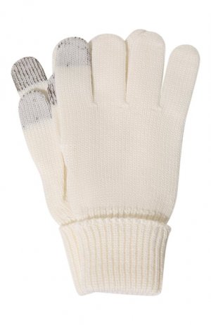 Шерстяные перчатки Il Trenino. Цвет: белый