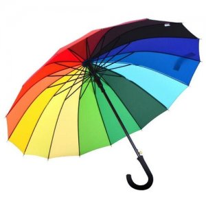 Зонт-трость автоматический ,91см,Зонт радуга ,мужской, женский, семейный, защитой от ветра, светоотражающей, зонтик гриб Angel. Цвет: желтый/бежевый/бирюзовый/зеленый/золотистый/бордовый/серебристый/красный/голубой/серый/мультиколор
