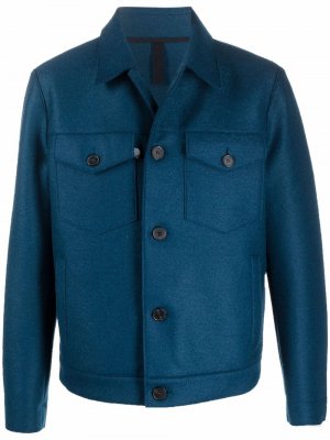 Фетровая куртка Harris Wharf London. Цвет: синий