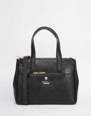 Небольшая кожаная сумка Phoebe Modalu. Цвет: черный