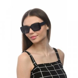 Солнцезащитные очки Eternal AL9485, прямоугольные, оправа: пластик, для женщин, черный Sunshine Creations. Цвет: черный