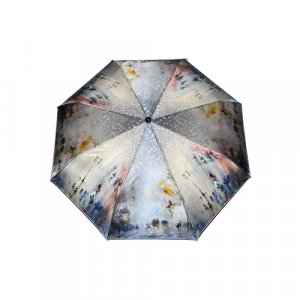 Зонт , серебряный, серый ZEST. Цвет: серебристый/серый