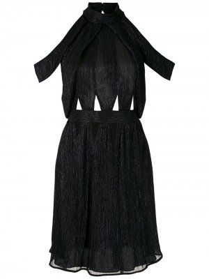Короткое платье с вырезами Reinaldo Lourenço. Цвет: черный
