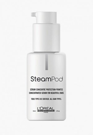 Сыворотка для волос LOreal Professionnel L'Oreal Восстанавливающая защиты чувствительных кончиков Steampod, 50 мл. Цвет: прозрачный