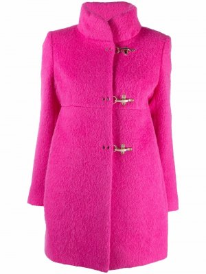 Однобортное пальто Fay. Цвет: розовый