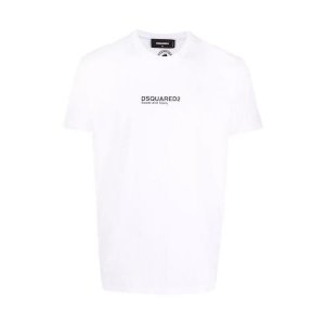 Футболка t-shirt mit logo-print 100 white , белый Dsquared2