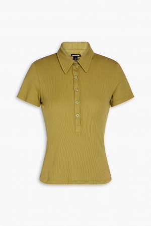 Рубашка-поло из джерси в рубчик, армейский зеленый Monrow