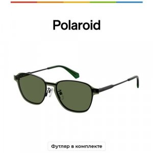 Солнцезащитные очки , черный, мультиколор Polaroid. Цвет: микс/черный/черный-зеленый