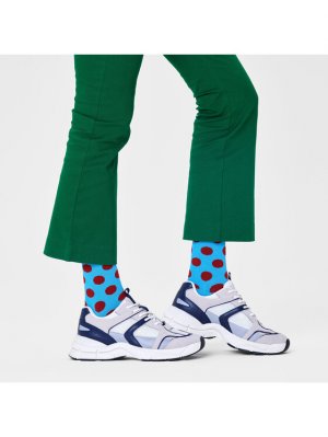 Высокие носки унисекс , синий Happy Socks