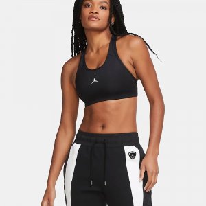 Топ Nike Jumpman Women's Medium-Support 1-Piece Pad Sports, черный/белый Air Jordan