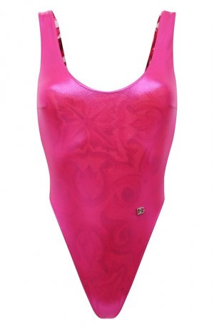 Слитный купальник Dolce & Gabbana. Цвет: розовый