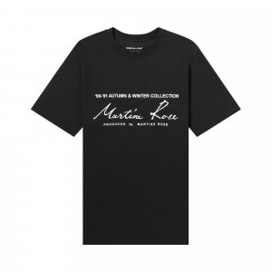 Классическая футболка с короткими рукавами , цвет Черный Martine Rose