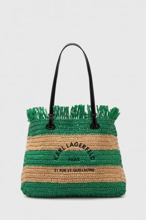 Пляжная сумка , зеленый Karl Lagerfeld