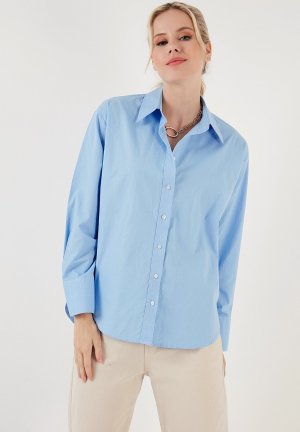 Блузка-рубашка LOOSE FIT , цвет light blue LELA