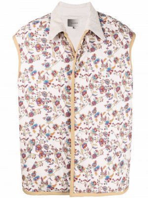Vamara floral-print vest Isabel Marant. Цвет: бежевый