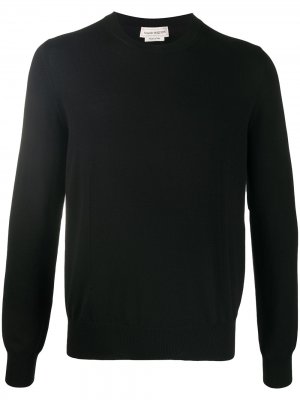 Пуловер с прорезями Alexander McQueen. Цвет: черный