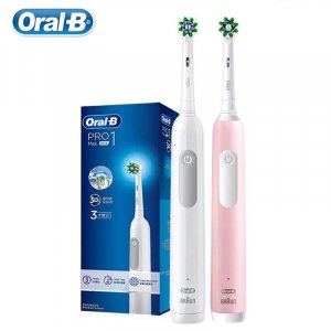 Электрическая зубная щетка Oral B Pro Max, 3 режима чистки, таймер, датчик давления, перекрестное действие, глубокая чистка зубов, Oral-B