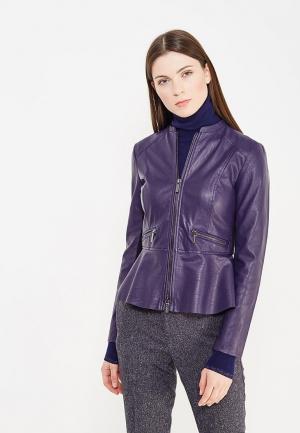 Куртка кожаная Armani Exchange. Цвет: фиолетовый