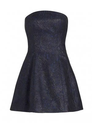 Жаккардовое мини-платье Charlotte с эффектом металлик , черный Sachin & Babi