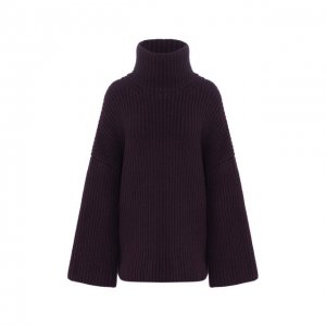 Шерстяной свитер Nanushka. Цвет: фиолетовый
