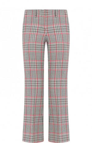 Укороченные расклешенные брюки из шерсти Michael Kors Collection. Цвет: разноцветный