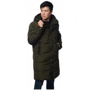 Зимняя куртка мужская CLASNA 028-17 размер 52, черный. Цвет: черный