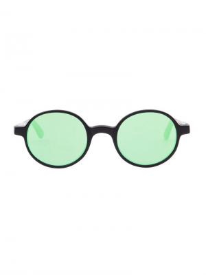 Солнцезащитные очки в круглой оправе L.G.R. Цвет: чёрный