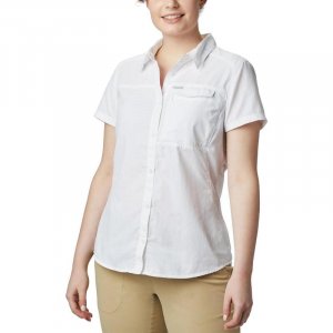 Походная рубашка с короткими рукавами Silver Ridge 2.0 женская - белая COLUMBIA, цвет weiss Columbia