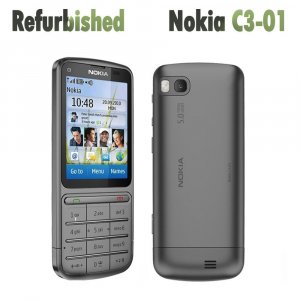Восстановленный оригинальный разблокированный мобильный телефон C3-01 3G Nokia