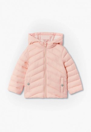 Куртка утепленная Mango Kids LIGHTB2. Цвет: розовый