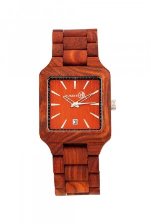 Часы-браслет Arapaho с датой , красный Earth Wood