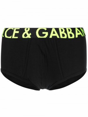 Logo-print boxers Dolce & Gabbana. Цвет: черный